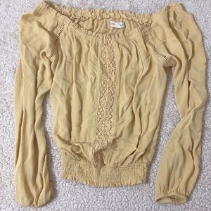 Aeropostale off the shoulder crop top